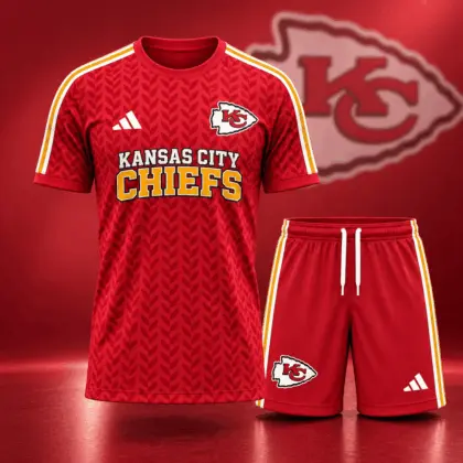 Kansas City Chiefs | Premium NFL Classic Team Pattern T-Shirt and Shorts Set NDN