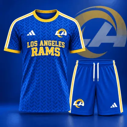 Los Angeles Rams | Premium NFL Classic Team Pattern T-Shirt and Shorts Set NDN