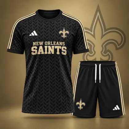 New Orleans Saints | Premium NFL Classic Team Pattern T-Shirt and Shorts Set NDN