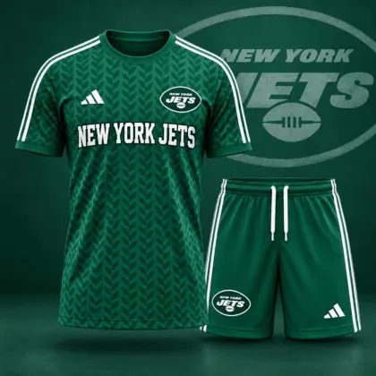 New York Jets | Premium NFL Classic Team Pattern T-Shirt and Shorts Set NDN