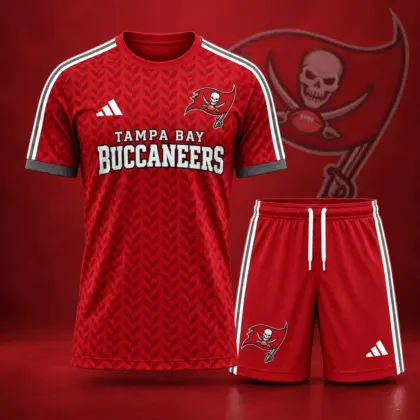 Tampa Bay Buccaneers | Premium NFL Classic Team Pattern T-Shirt and Shorts Set NDN