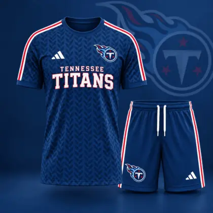 Tennessee Titans | Premium NFL Classic Team Pattern T-Shirt and Shorts Set NDN