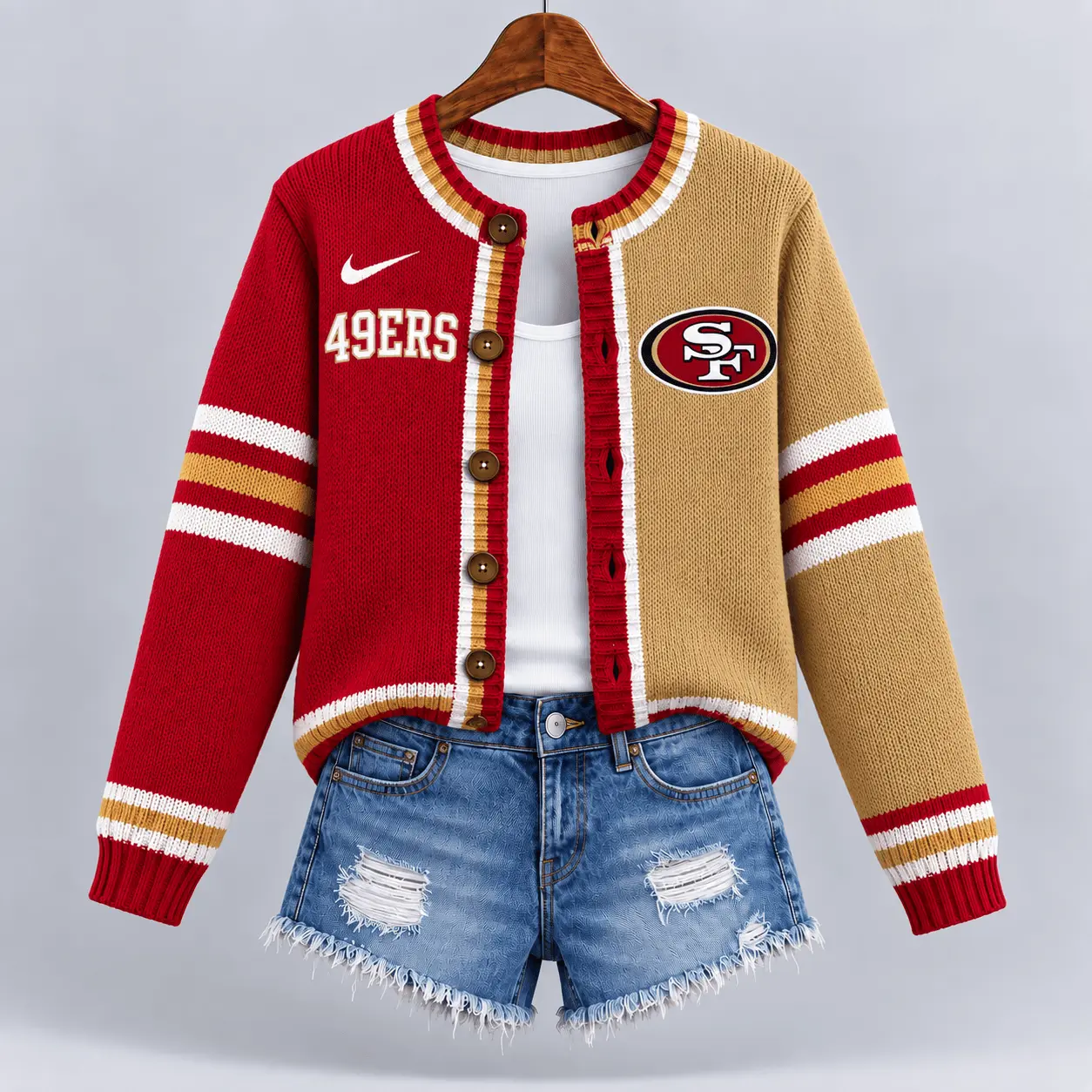 San Francisco 49ers | Premium NFL Game Ready Cardigan NY - Image 2