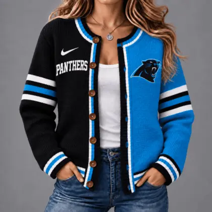 Carolina Panthers | Premium NFL Game Ready Cardigan NY
