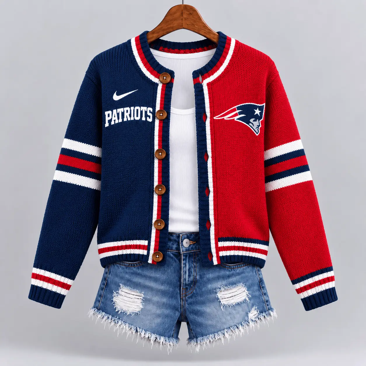New England Patriots | Premium NFL Game Ready Cardigan NY - Image 2