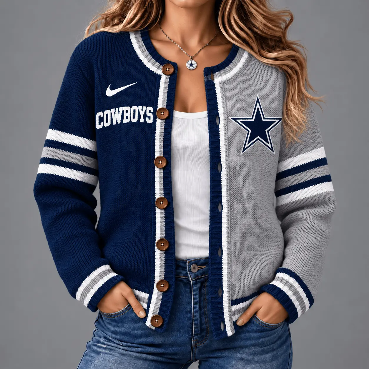 Dallas Cowboys | Premium NFL Game Ready Cardigan NY