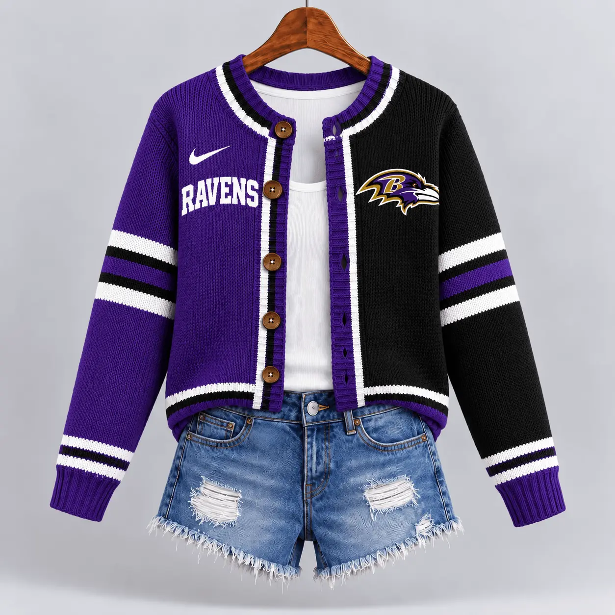 Baltimore Ravens | Premium NFL Game Ready Cardigan NY - Image 2