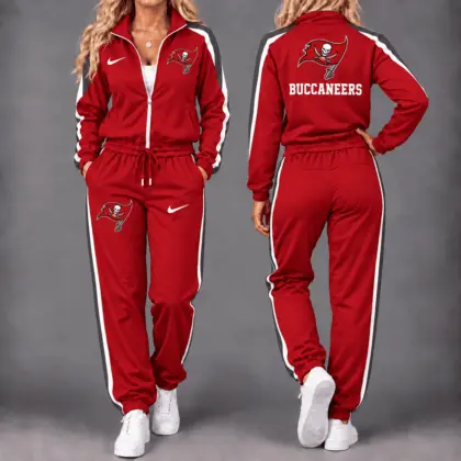Tampa Bay Buccaneers | Premium NFL Game Day Waterproof Windbreaker Zip-Up Tracksuit Set NY
