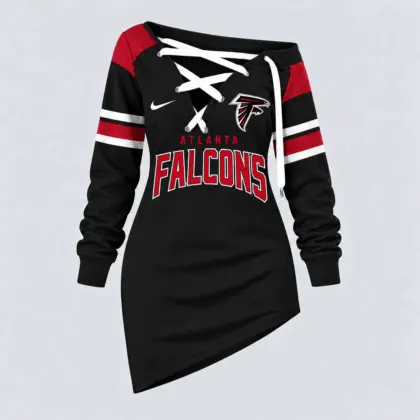 Atlanta Falcons | Premium NFL Game Day Spirit Lace-Up Sweatshirt TD