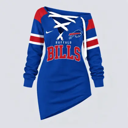 Buffalo Bills | Premium NFL Game Day Spirit Lace-Up Sweatshirt TD