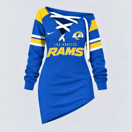 Los Angeles Rams | Premium NFL Game Day Spirit Lace-Up Sweatshirt TD