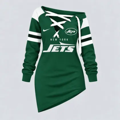 New York Jets | Premium NFL Game Day Spirit Lace-Up Sweatshirt TD