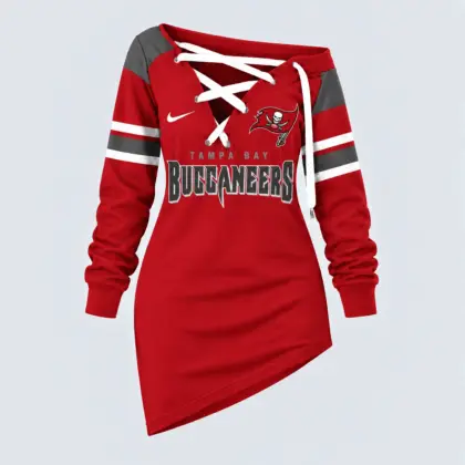 Tampa Bay Buccaneers | Premium NFL Game Day Spirit Lace-Up Sweatshirt TD