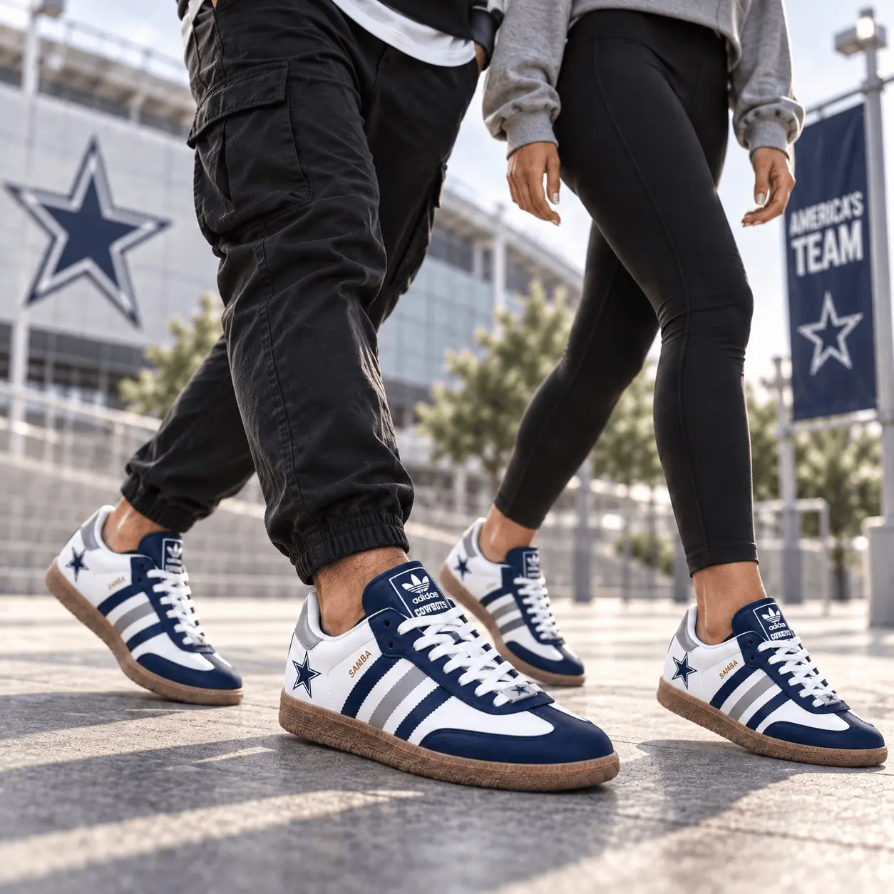 Dallas Cowboys | Premium NFL Game Day Samba Shoes NY - Image 2
