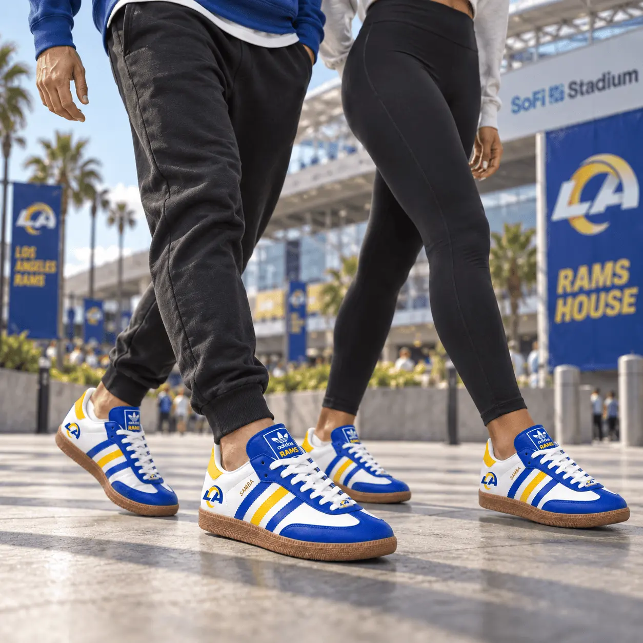 Los Angeles Rams | Premium NFL Game Day Samba Shoes NY - Image 2