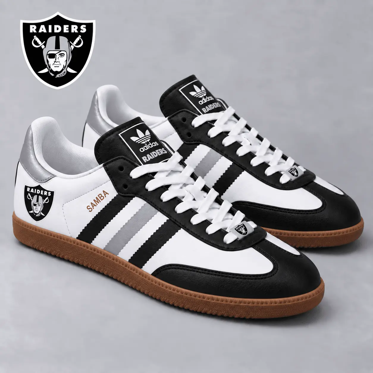 Las Vegas Raiders | Premium NFL Game Day Samba Shoes NY