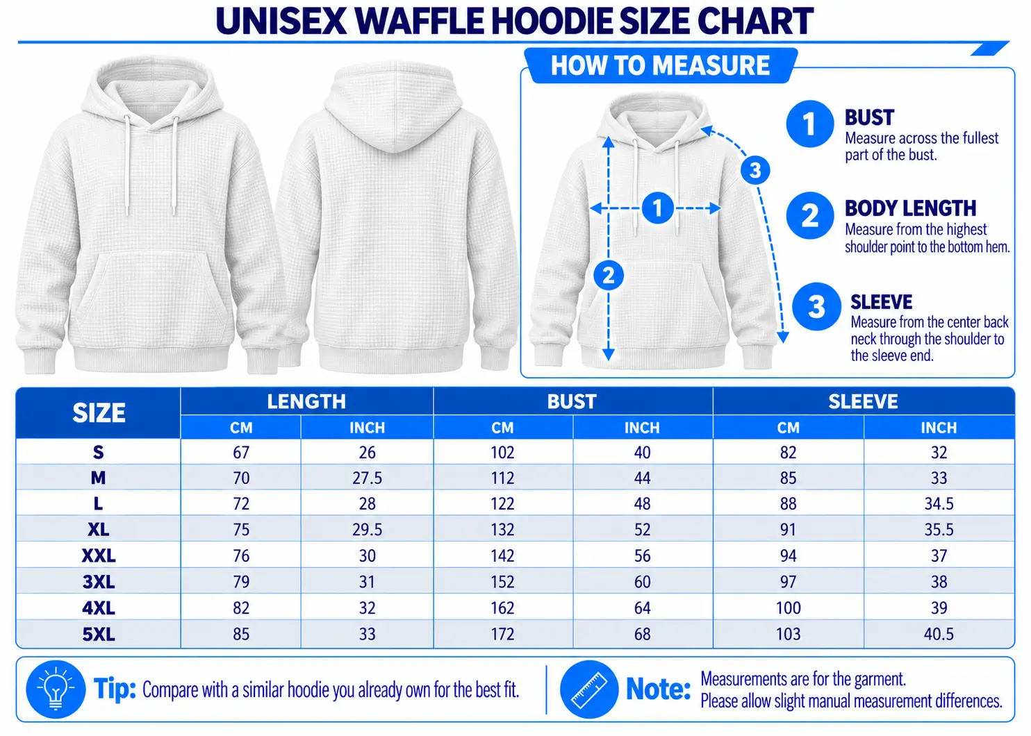 Denver Broncos | NFL Stripe Trim Waffle Hoodie - Image 2