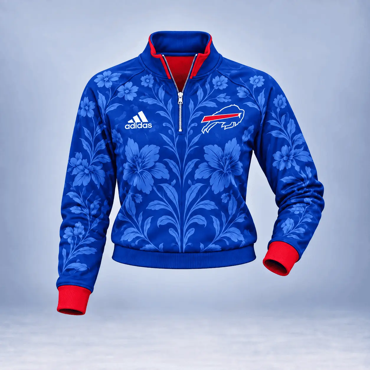 Buffalo Bills | Premium NFL Stadium Style Floral Quarter-Zip + Pants TD - Image 2