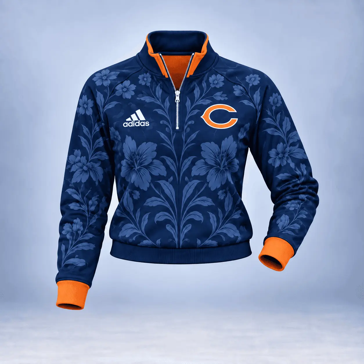 Chicago Bears | Premium NFL Stadium Style Floral Quarter-Zip + Pants TD - Image 2