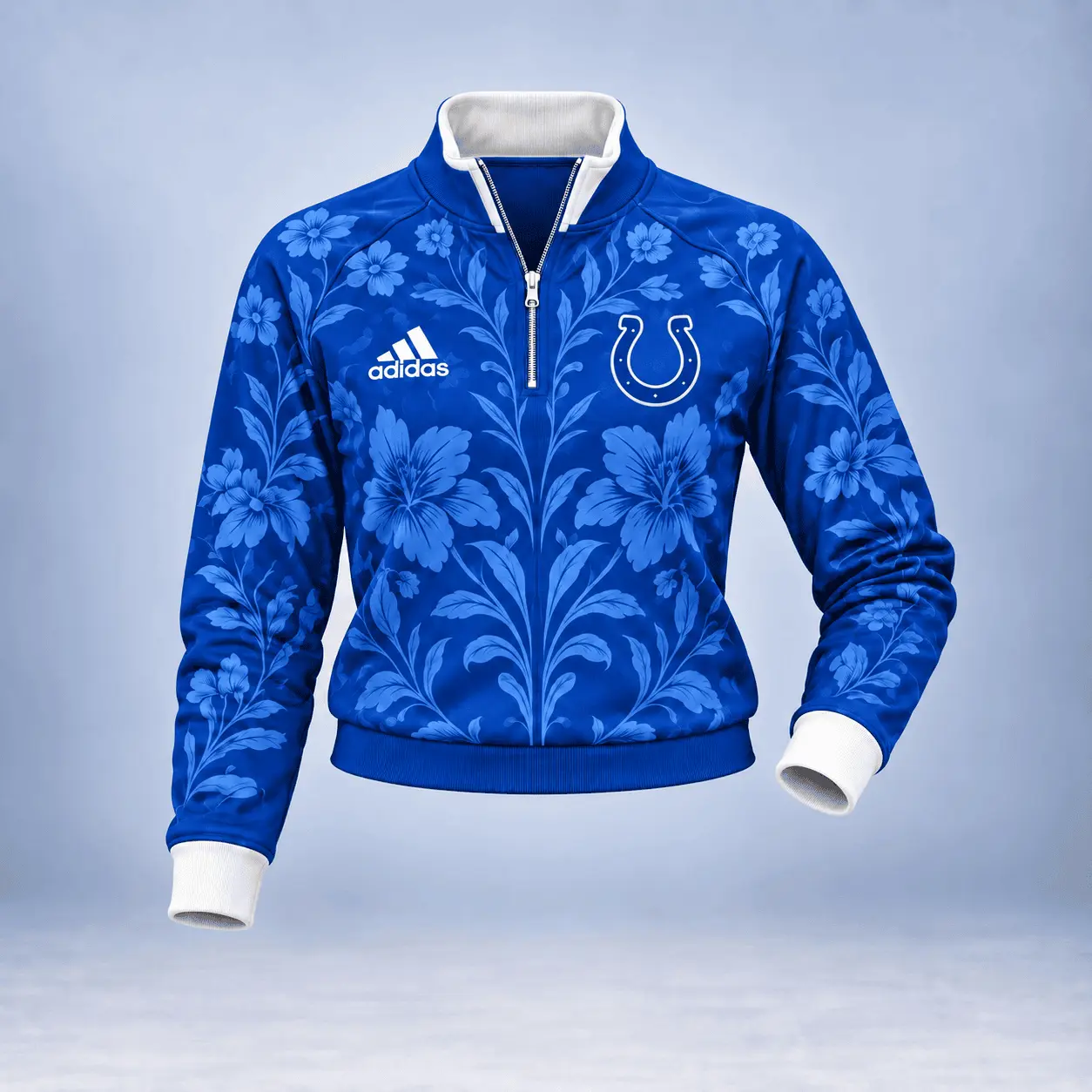 Indianapolis Colts | Premium NFL Stadium Style Floral Quarter-Zip + Pants TD - Image 2