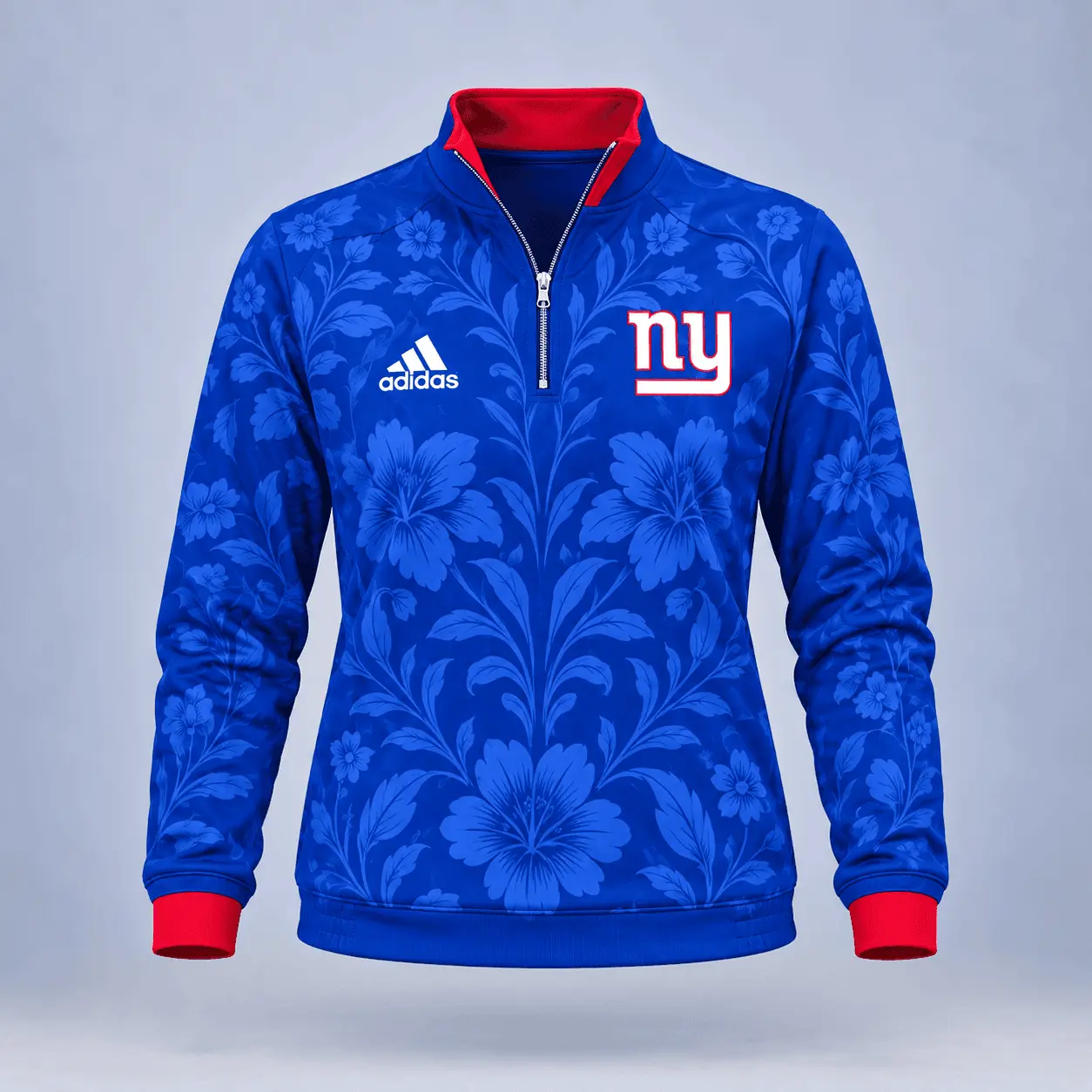 New York Giants | Premium NFL Stadium Style Floral Quarter-Zip + Pants TD - Image 2