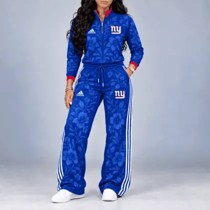 New York Giants | Premium NFL Stadium Style Floral Quarter-Zip + Pants TD