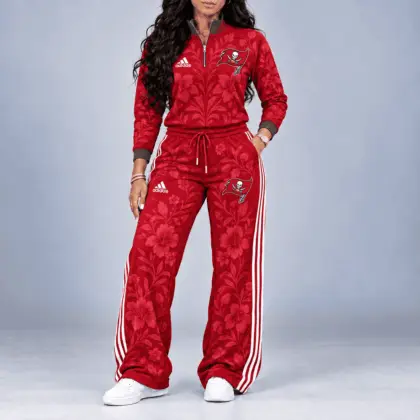 Tampa Bay Buccaneers | Premium NFL Stadium Style Floral Quarter-Zip + Pants TD