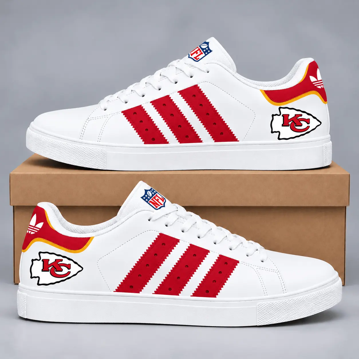 Kansas City Chiefs | Premium NFL Legacy Superstar Shoes TD
