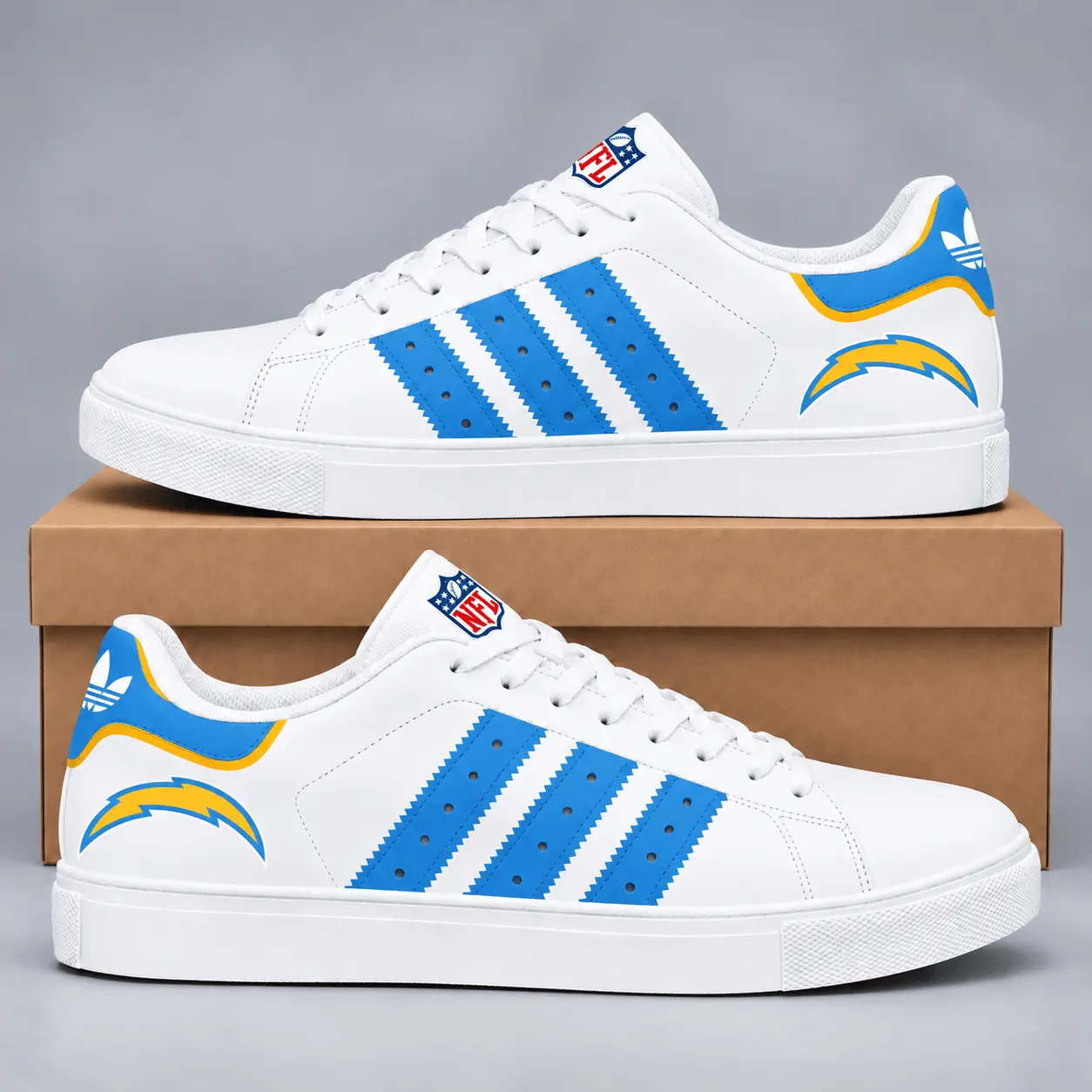 Los Angeles Chargers | Premium NFL Legacy Superstar Shoes TD