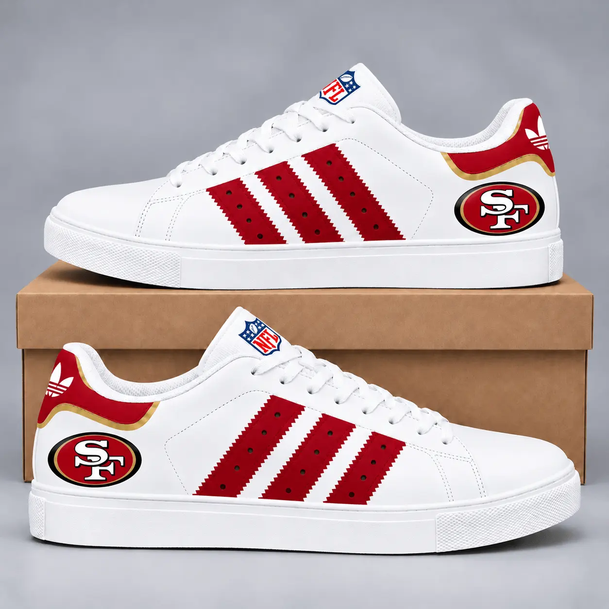 San Francisco 49ers | Premium NFL Legacy Superstar Shoes TD