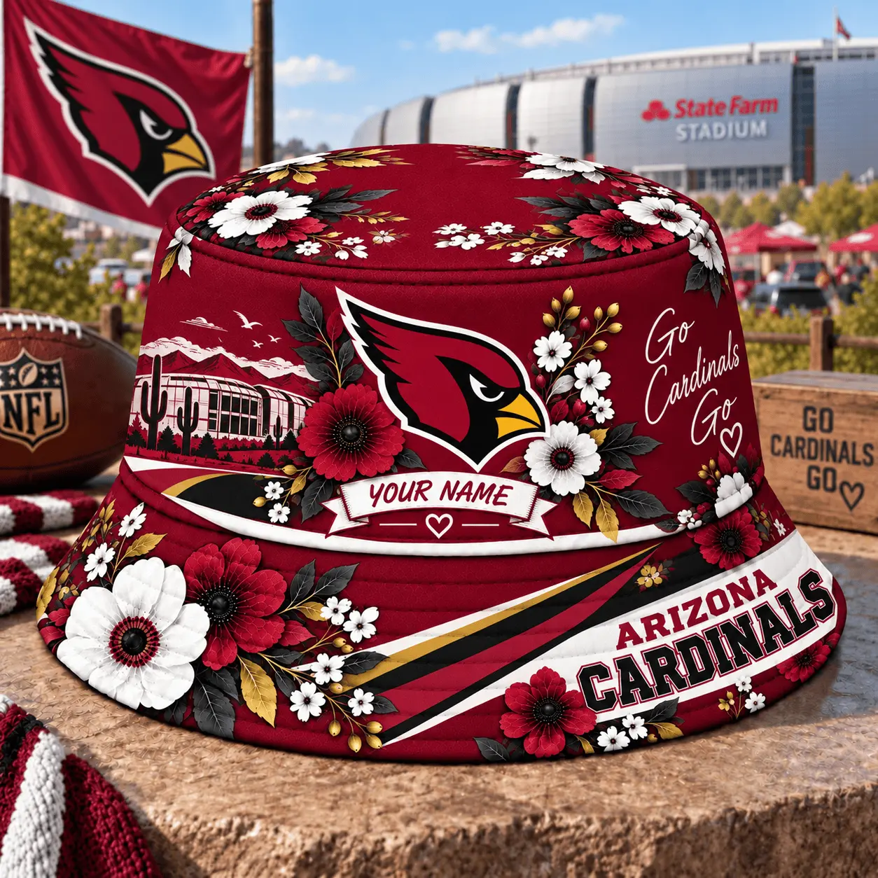 Arizona Cardinals | Premium NFL Bucket Hat TD