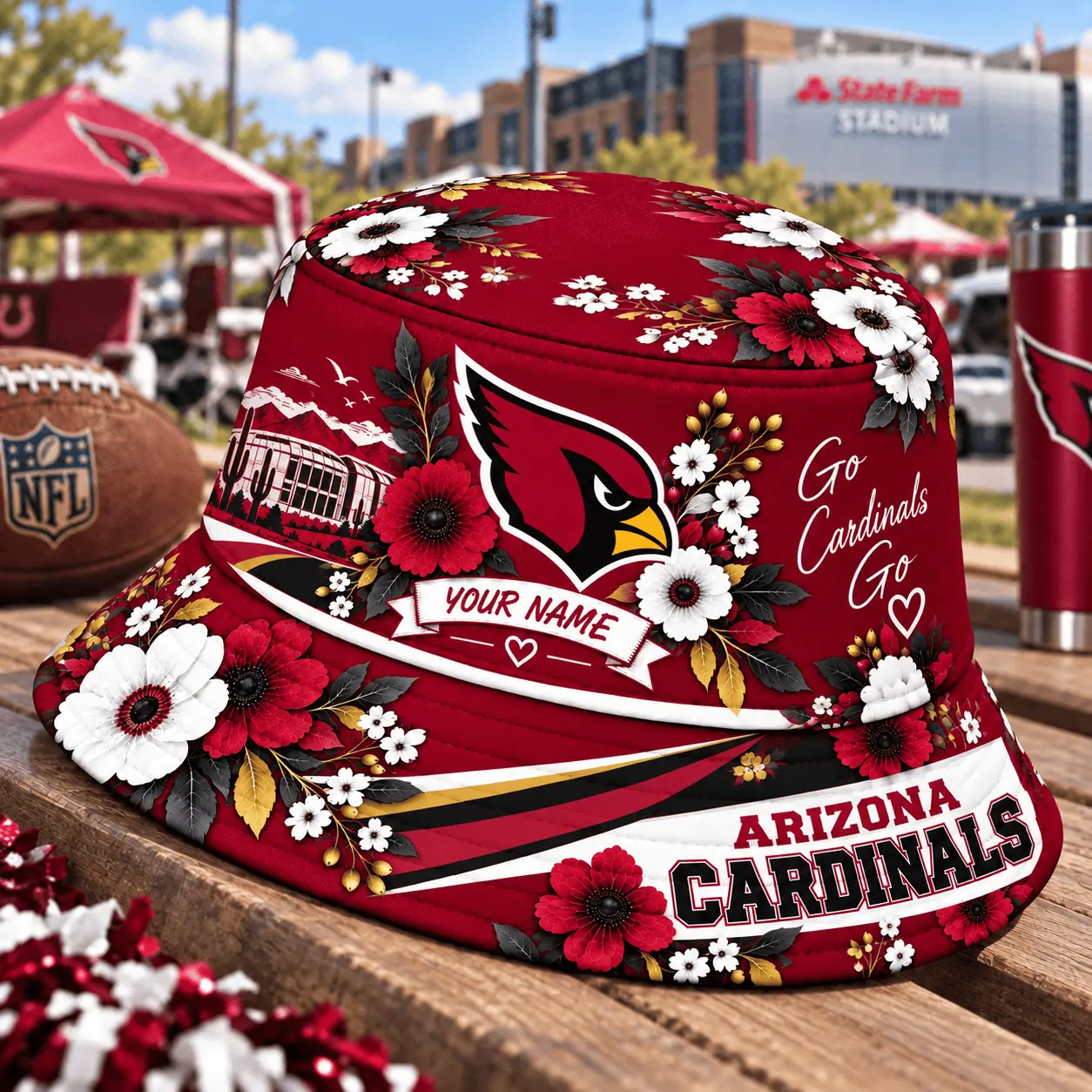Arizona Cardinals | Premium NFL Bucket Hat TD - Image 2