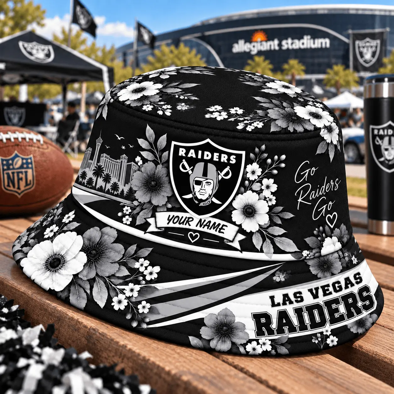 Las Vegas Raiders | Premium NFL Bucket Hat TD - Image 2