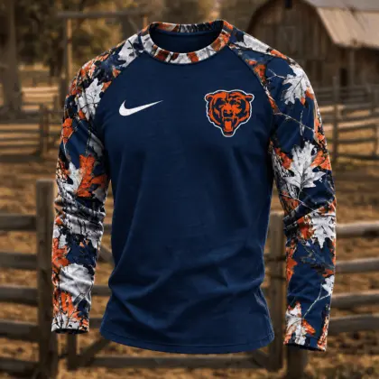 Chicago Bears | Premium NFL Camo Hunting Long Sleeve Shirt TD