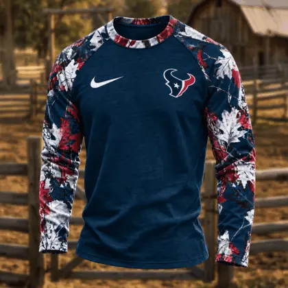 Houston Texans | Premium NFL Camo Hunting Long Sleeve Shirt TD