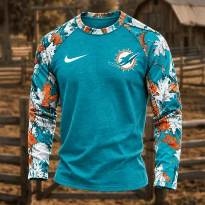 Miami Dolphins | Premium NFL Camo Hunting Long Sleeve Shirt TD