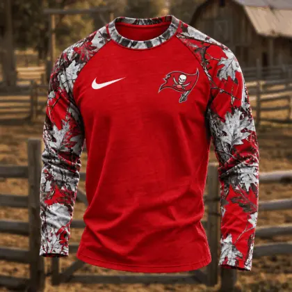 Tampa Bay Buccaneers | Premium NFL Camo Hunting Long Sleeve Shirt TD