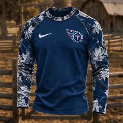 Tennessee Titans | Premium NFL Camo Hunting Long Sleeve Shirt TD