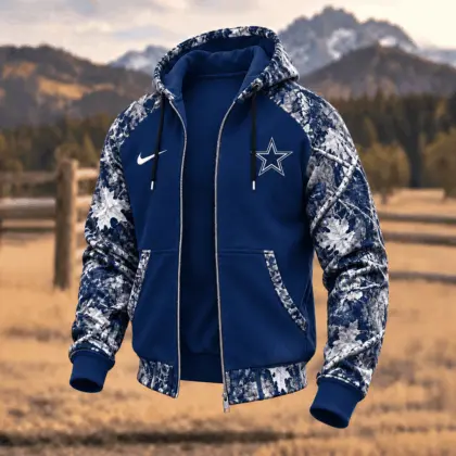 Dallas Cowboys | Premium NFL Camo Hunting Zip Hoodie TD