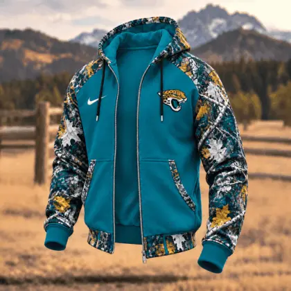 Jacksonville Jaguars | Premium NFL Camo Hunting Zip Hoodie TD