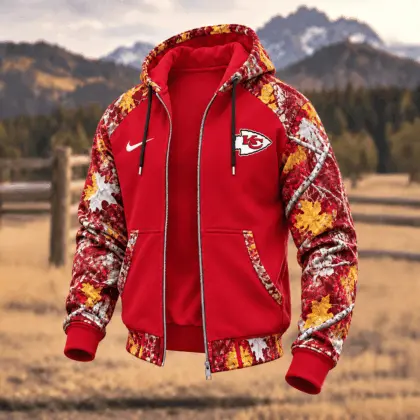 Kansas City Chiefs | Premium NFL Camo Hunting Zip Hoodie TD