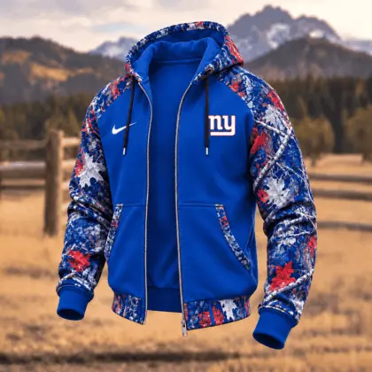 New York Giants | Premium NFL Camo Hunting Zip Hoodie TD