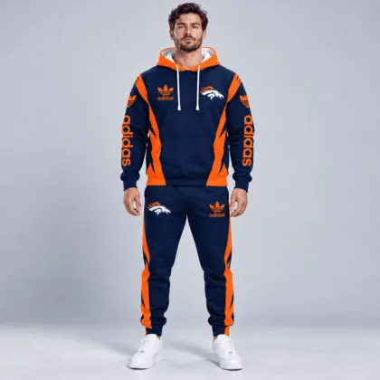 Denver Broncos | Premium NFL Team Spirit Athletic Tracksuit Set TD