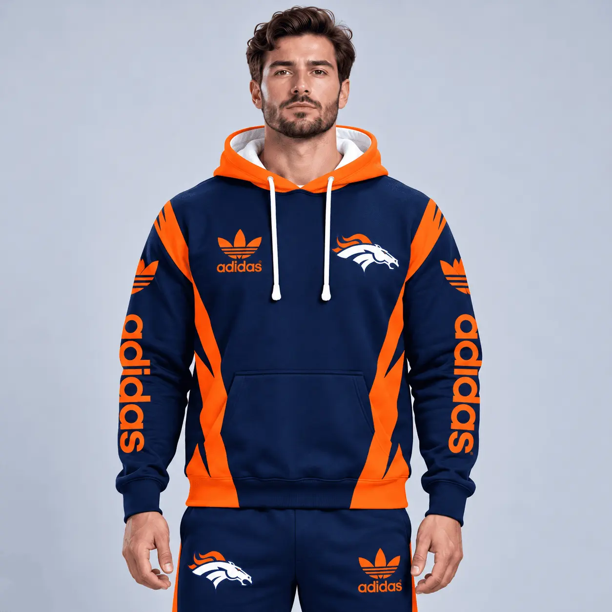 Denver Broncos | Premium NFL Team Spirit Athletic Tracksuit Set TD - Image 2