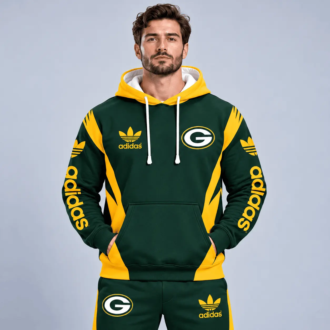 Green Bay Packers | Premium NFL Team Spirit Athletic Tracksuit Set TD - Image 2