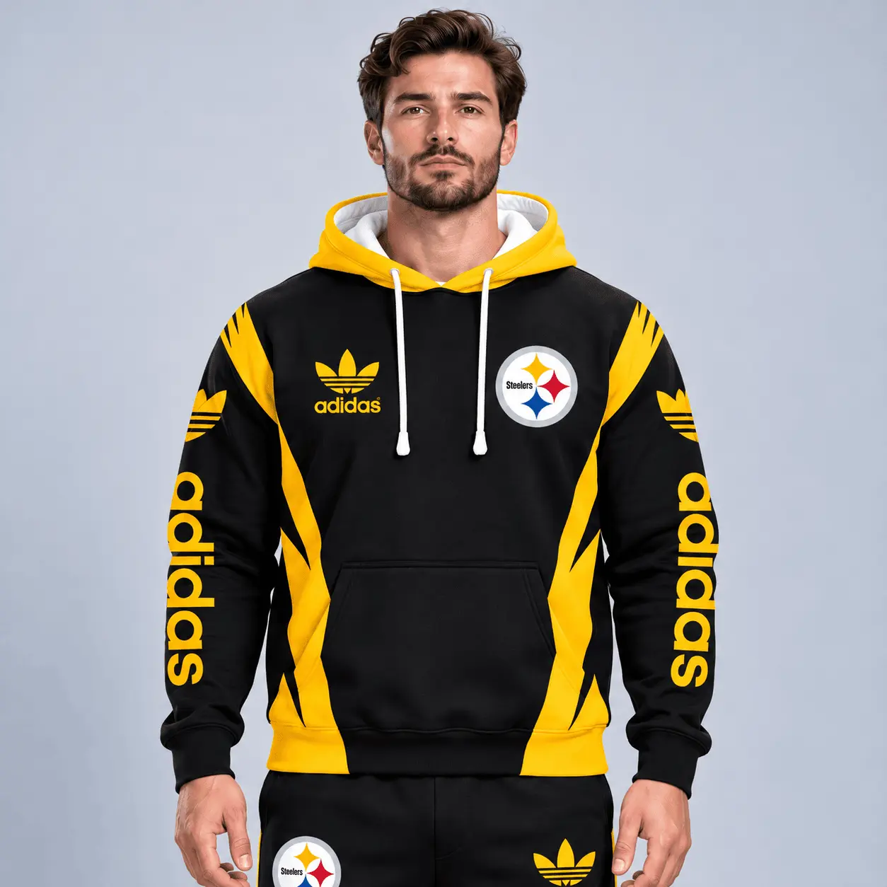 Pittsburgh Steelers | Premium NFL Team Spirit Athletic Tracksuit Set TD - Image 2