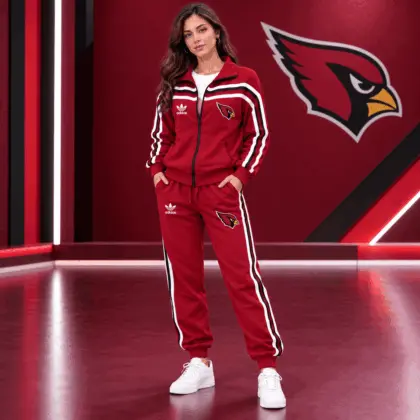 Arizona Cardinals | Premium NFL Classic Varsity Stripe Team Logo Jacket & Jogger Set TD