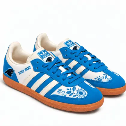 Carolina Panthers | Premium NFL Team Spirit Floral Heritage Samba Shoes TD