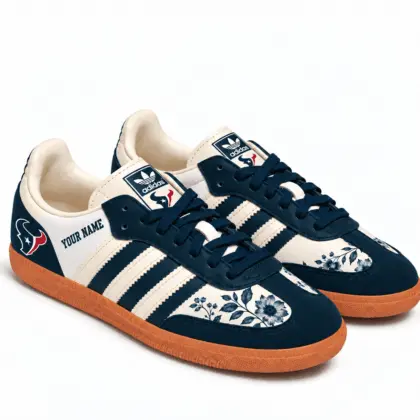 Houston Texans | Premium NFL Team Spirit Floral Heritage Samba Shoes TD