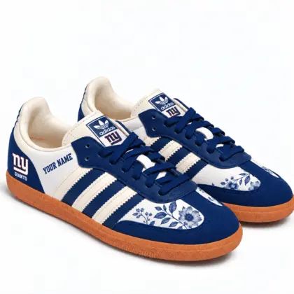 New York Giants | Premium NFL Team Spirit Floral Heritage Samba Shoes TD